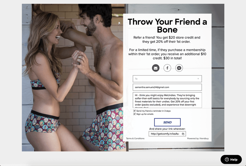 MeUndies Email Review: Does It Motivate You to Refer a Friend?